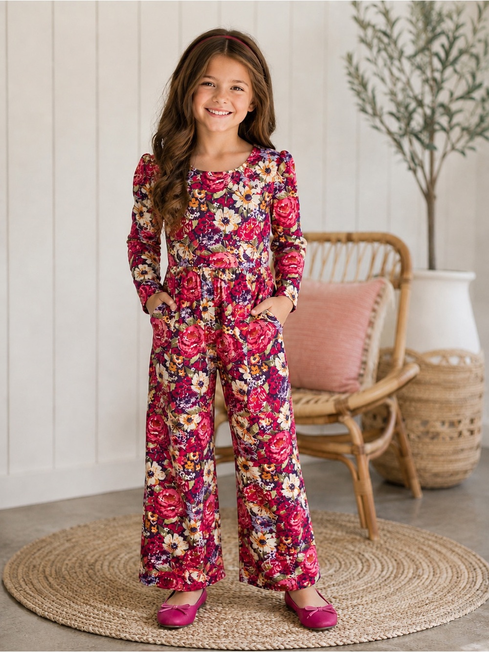 Sweet Honey leggy romper Floral